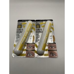 MAYBELLINE COLOSSAL CURL BOUNCE MASCARA 355 VERY BLACK 0.33oz SEALED Lot Of 2